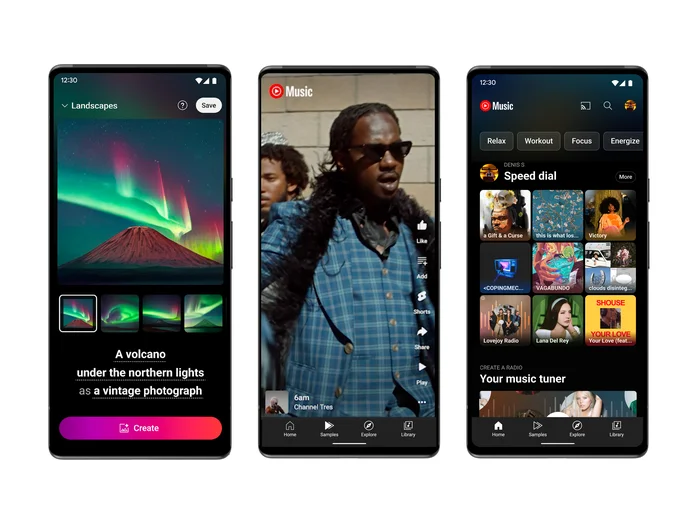ตัวอย่างหน้าแอป YouTube Music อย่างเป็นทางการ ตัวอย่างหน้าแอป YouTube Music อย่างเป็นทางการ